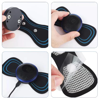 Alat Pijat Leher Mini Electric EMS Massager Recharging Nyaman Praktis — 6