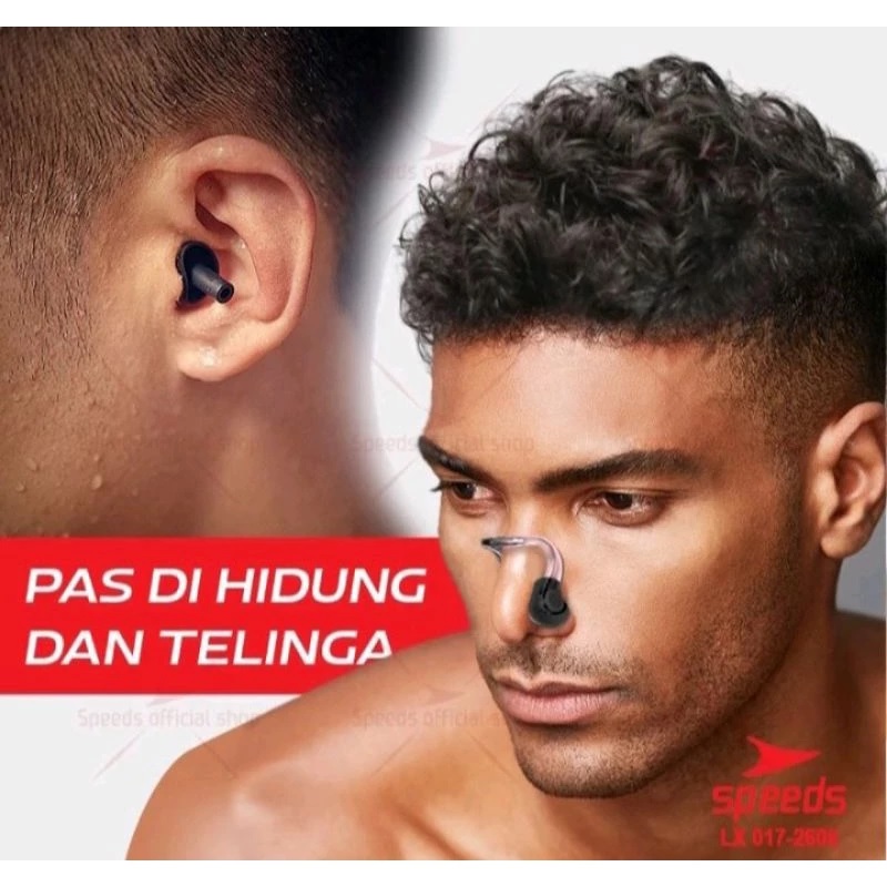 Penutup Hidung Penyumbat Telinga Renang Diving Snorkling Silikon EarPlug — 4