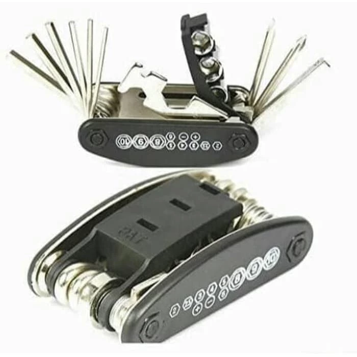 Kunci Obeng 16 in 1 Shock Tools Alat Perbaikan Sepeda Multifungsi — 3