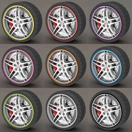 Wheel Protector Karet Pelindung Velg Mobil 4 Roda Rim Protector — 4