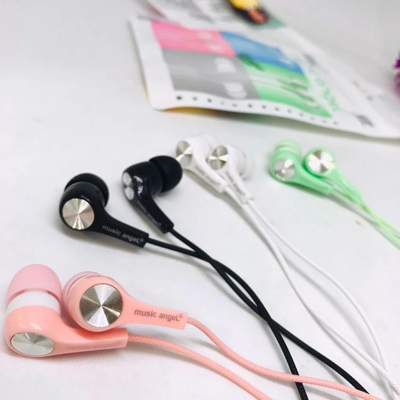 Handsfree Headset Earphone Karet Kabel Warna Color Matte Variasi Warna — 3