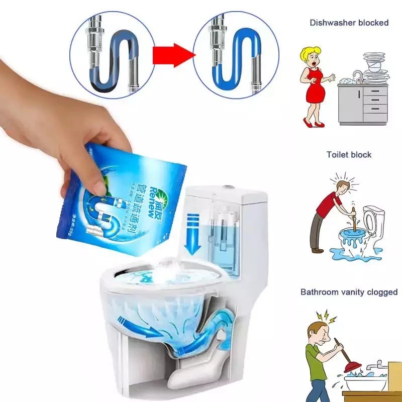 Bubuk Pembersih Pipa Saluran Air Mampet Wc Dapur Kamar Mandi — 7