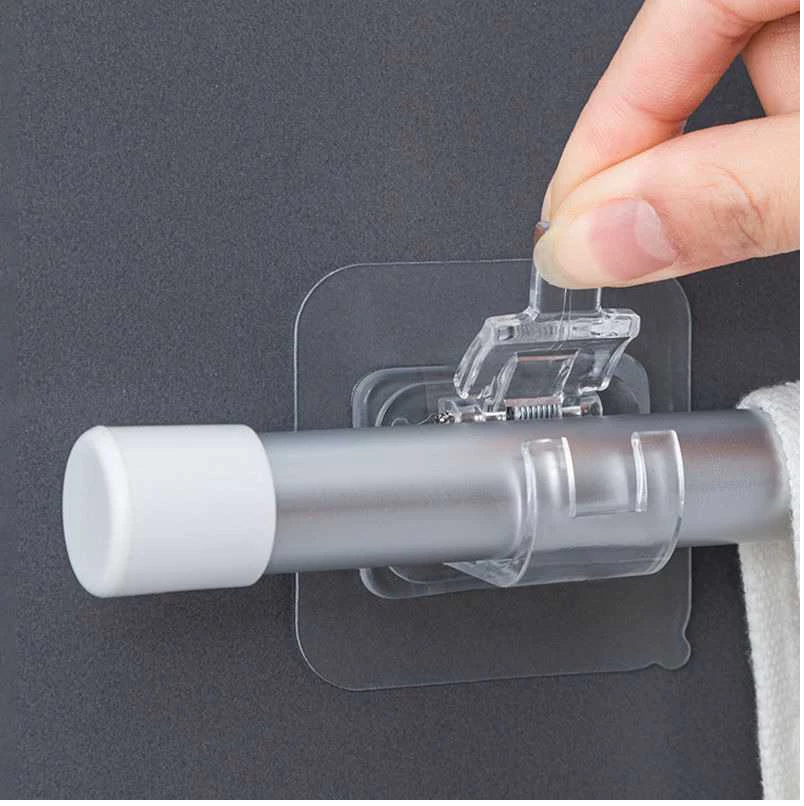 Gantungan Tempel Adhesive Tiang Gorden Kolong Dapur Kokoh Tanpa Paku — 2