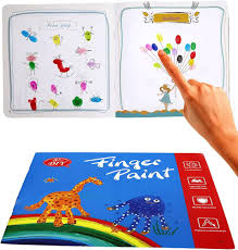 Buku Mainan Edukasi Anak Finger Hand Painting Book Montessori Melukis — 6