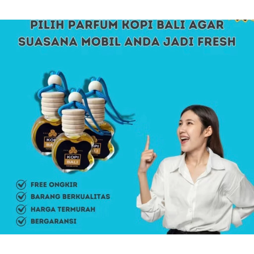 Parfum Kopi Bali Botol Cair Gantung Pewangi Mobil Ruangan — 6