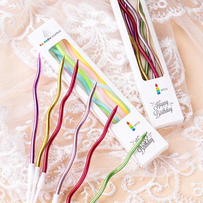 Lilin Ulang Tahun Spiral Birthday Candle Korea Cantik Aesthetic — 4